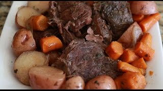 Savory Slow Cooker Red Wine Pot Roast!