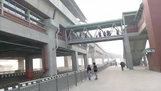 External View Uttara Uttor Station - Metro Rail উত্তরা উত্তর স্টেশনের বাহিরের দৃশ্য