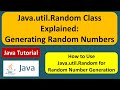 Java.util.Random Class Explained: Generating Random Numbers