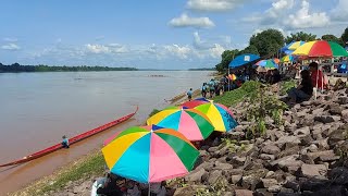 บรรยากาศงานแข่งเรือยาว #บ้านท่ากกทัน #อำเภอเขมราฐ #จังหวัดอุบลราชธานี @STB99