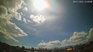 Timelapse Mexico City CDMX - Nubes iridiscentes o nubes arcoiris