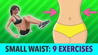 Top 9 Exercises For Smaller Waist | Weight loss exercises at home | hiit workout | By @RobertasGym