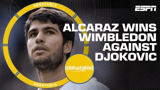 Carlos Alcaraz takes down Novak Djokovic in an all-time great Wimbledon Final! | (debatable)