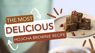 Delectable Hojicha Brownie Recipe: A Perfect Blend of Rich Chocolate and Roasted Green Tea 🍫🍂