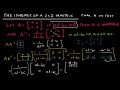 linear algebra 2.2.1 the inverse of a matrix