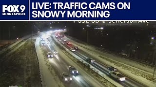 LIVE | Minnesota traffic cameras: Monday snow could impact commute