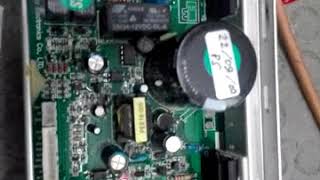 Eway treadmill controller: LED at power on