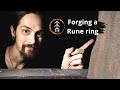 Forging a Rune Ring with Age-Old Blacksmithing Techniques