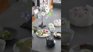 クレマチスのお茶時間【お花屋さんvlog】 #暮らし #花屋 #vlog #韓国風 #花 #short