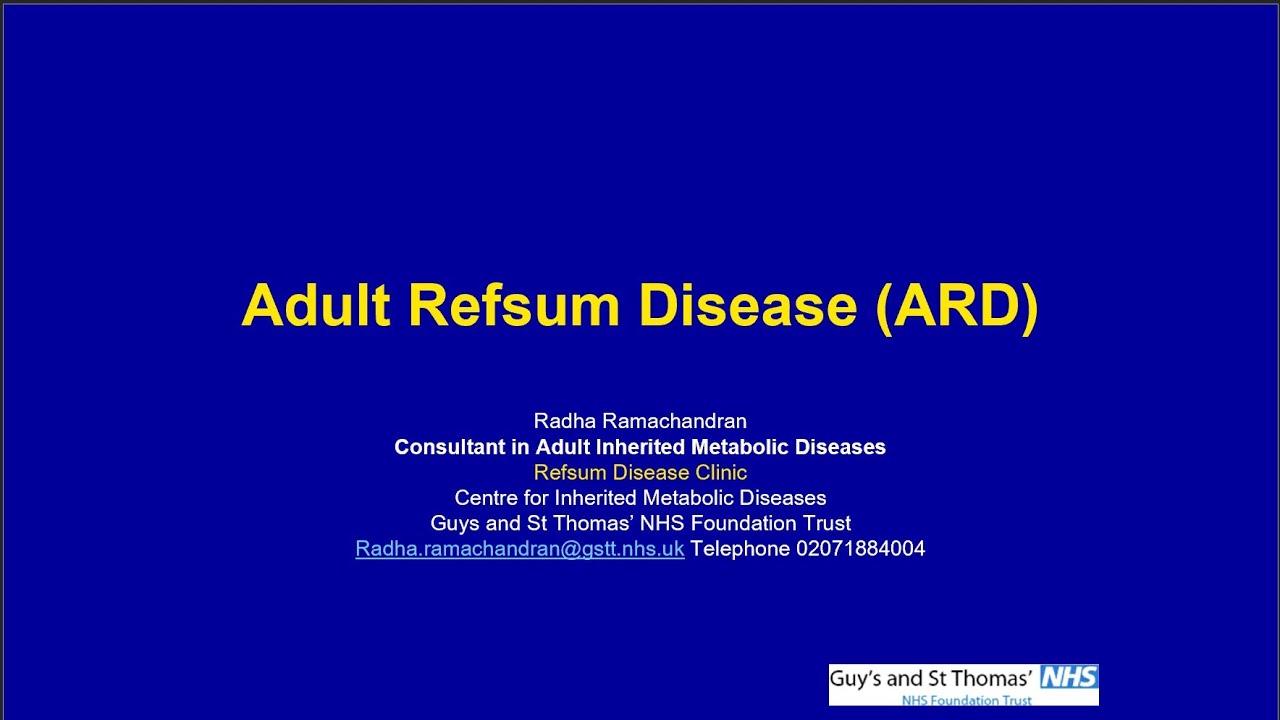 Adult Refsum Disease From Clinical Practice Perspective - YouTube