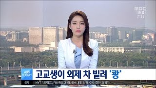 [대전MBC뉴스]고교생이 외제 차 빌려 '쾅'