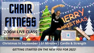Christmas Workout | Seated Cardio & Dumbbell Exercise | 51 Minutes | Be Healthy Strong 4 Holidays!