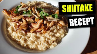 Krémové rizoto s shiitake - jednoduchý recept shiitake