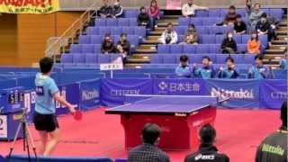 Table Tennis -JTTL final4 松平 協ｷﾘﾝ vs 御内 ｼﾁｽﾞﾝ 2012.12.1