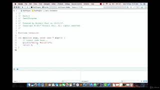 002 How to use Xcode on MAC for writing C Program