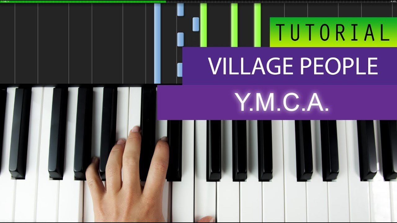 Village People Ymca Piano Tutorial Youtube