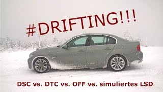 Test: DSC vs. DTC vs. OFF vs. LSD (simuliert) - Beschleunigung und Drift im Vergleich