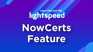 NowCerts Feature | NOWCERTS TRAINING