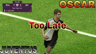 Gol Terlambat Oscar Membawa Kemenangan Juventus Day7 | PES 2020 MOBILE | Level Campain 23 Skuad Gold