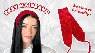 easy crochet hairband tutorial | crochet simple headband for BEGINNERS ♡
