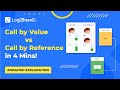 Call by Value vs Call by Reference in C – Animated Explanation in Minutes! 🚀 | Log2Base2®