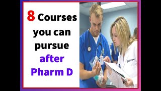 8 Interesting Courses after Pharm D #pharmd #pharmacist