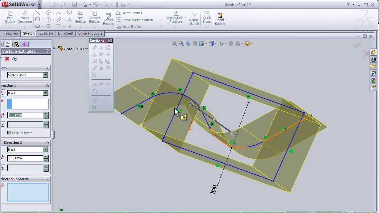 Solidworks Surface Tutorial Basics Of Solidworks Surface Riset