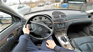 Mercedes E-class W211 E270 2.7cdi 177HP (2002) POV Test Drive & Acceleration 0-100 | 4K #107