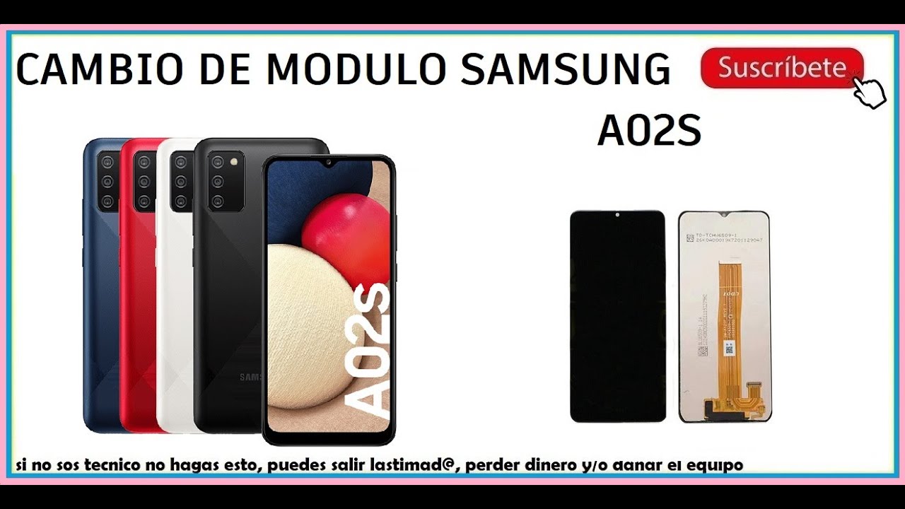 🤪 Cambio De Modulo Samsung A02s 👉 #sanmar 👈 Como Desmontar Y Cambiar La ...