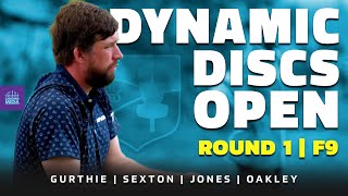 2021 Dynamic Discs Open | RD1, F9 | Gurthie, Sexton, Jones, Oakley | DISC GOLF COVERAGE