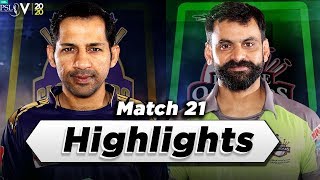 Quetta Gladiators vs Lahore Qalandars | Full Match Highlights | Match 21 || HBL PSL 2020|MB1