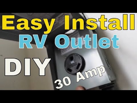 How To Install A 30amp RV Plug Outlet #30amp RV Outlet Plug With A ...