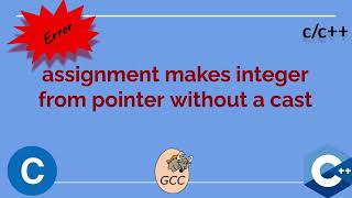 assignment makes integer from pointer without a cast
