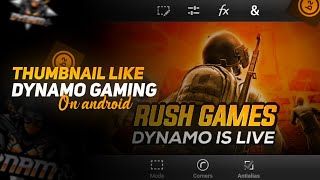 HOW TO MAKE A PUBG THUMBNAIL LIKE DYNAMO GAMING ON ANDROID | MMR GRAPHICS