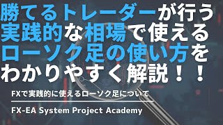 【ローソク足を極める】FXのローソク足だけで勝てるようになる実践的な使い方についてわかりやすく解説してみた