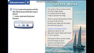 Excel 9 module 8 p98 ex6 See the World Song  text ver