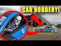 FPV DRONE CATCHES ANIME DRIFT CAR ROBBED, Grand theft auto!!! *RAW FOOATAGE*