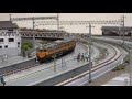 スーパー雷鳥485系 変則編成・9連・7連 nゲージ鉄道模型複々線レイアウト n scale model railroad layout