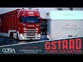 COTRA - Classic Car Auction Gstaad 2022 - Oldtimer Transport - Scania V8 & Volvo FH