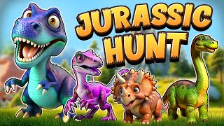 Going on a Jurassic Hunt Freeze Dance | Dino Brain Break Party | Holiday Songs | Dinosaur Run