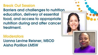 Barriers to nutrition education, delivery of essential food & access for cancer patients & survivors