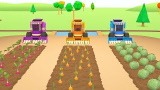 🚜🚗🌱 I veicoli da lavoro e l'orto - il lavoro in campagna! - cartoni animati 🌻👩‍🌾✨