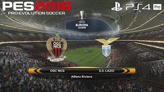 PES 2018 (PS4 Pro) OGC Nice v Lazio UEFA EUROPA LEAGUE PREDICTION 19/10/2017 1080P 60FPS