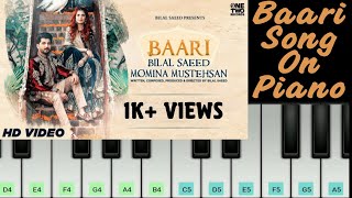 Baari Song On Piano Played By Saad | Bilal Saeed | Momina Mustehsan