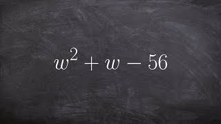 Factoring a trinomial using the diamond method