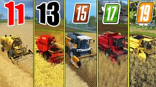 Farming Simulator 11 vs 13 vs 15 vs 17 vs 19 !!! FARMING SIMULATOR GAMES COMPARISON !!!