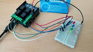 아두이노 4채널 릴레이 쉴드 Arduino 4Channel Relay Shield 테스트