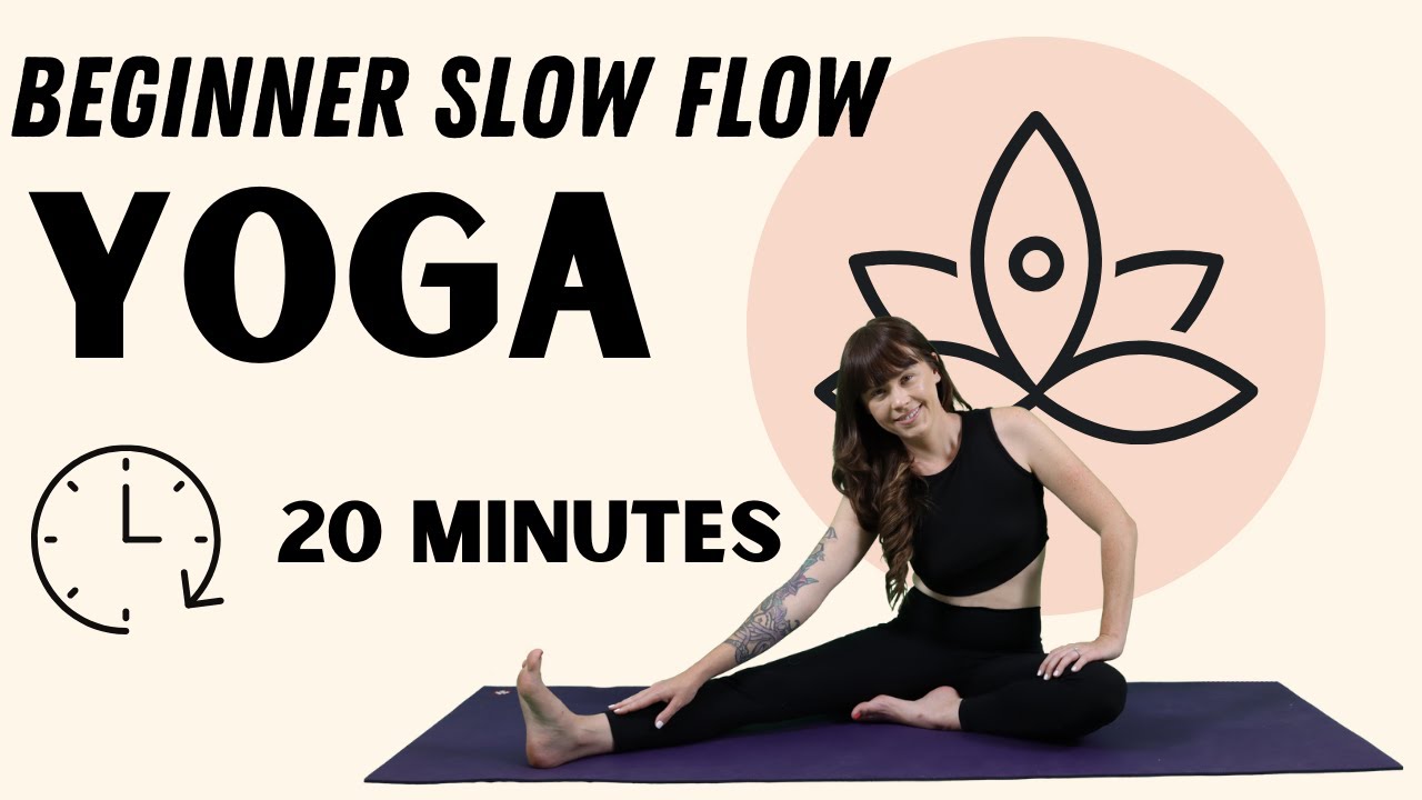 20 Minute Beginner Slow Flow Yoga Relax And Restore Youtube