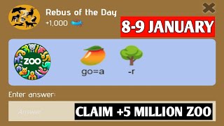 Rebus Of The Day Zoo 8 January | Zoo Rebus Of The Day | Riddle Of The Day Zoo 8 January