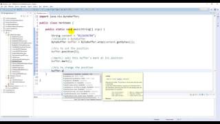 Java NIO - ByteBuffer.mark() demo